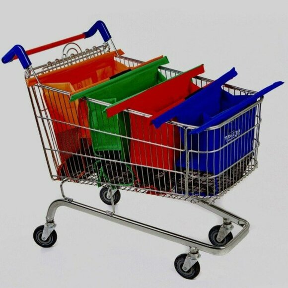 BERGHOFF Trolley Packing REUSABLE SHOPPING BAG SYSTEM Shopping Cart Organizer - Picture 5 of 6